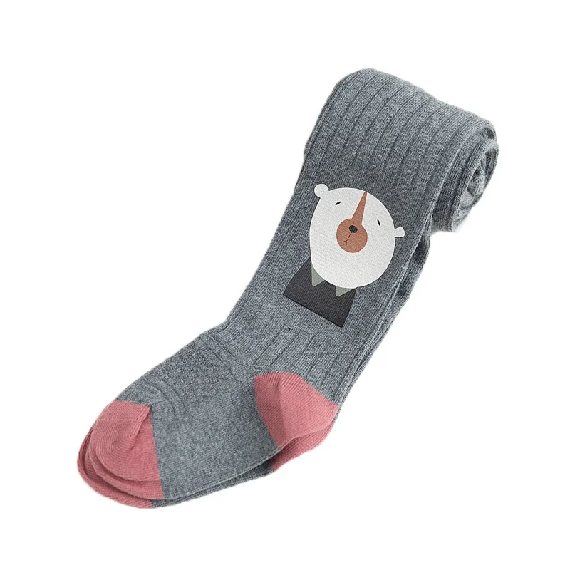 Колготки для маленьких девочек хлопковые Мультяшные чулки теплые колготки