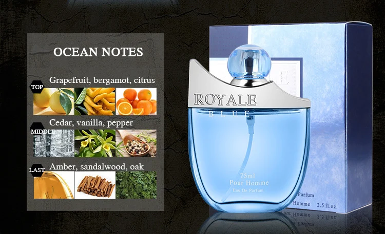 JEAN MISS Royale стойкий ароматизатор бренд 75 мл духи для мужчин Parfum распылитель бутылка с пульверизатором стекло Мужские духи M27