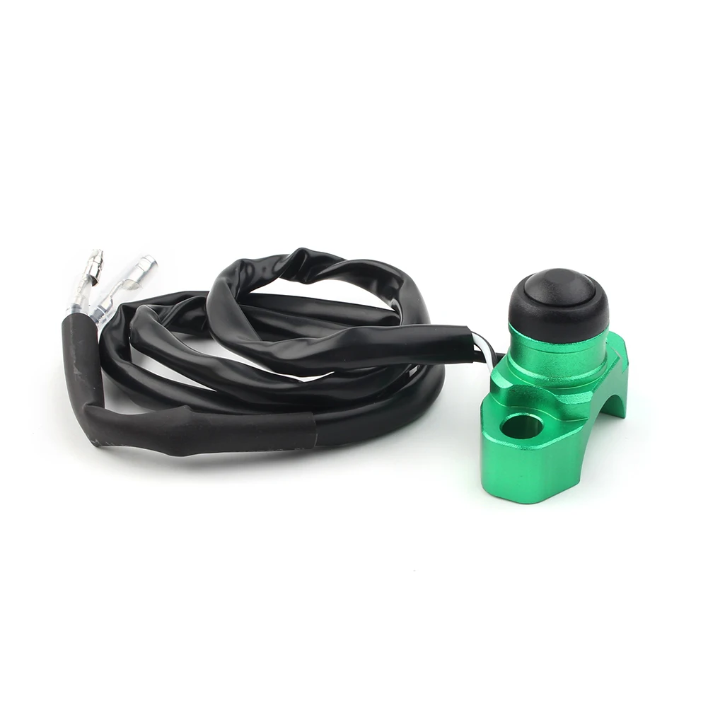 

Green Universal CNC Engine Stop Start Kill Switch Button for Most Dirt Bike Quad ATV