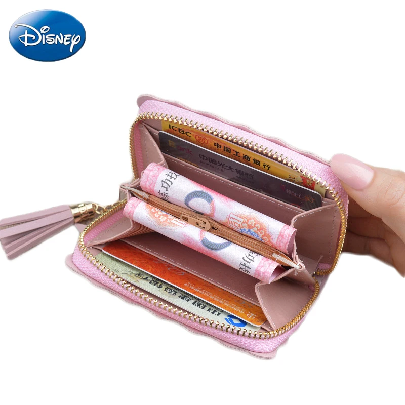 Маленький кошелек disney lady с Микки Маусом короткий на молнии кисточками для ключей