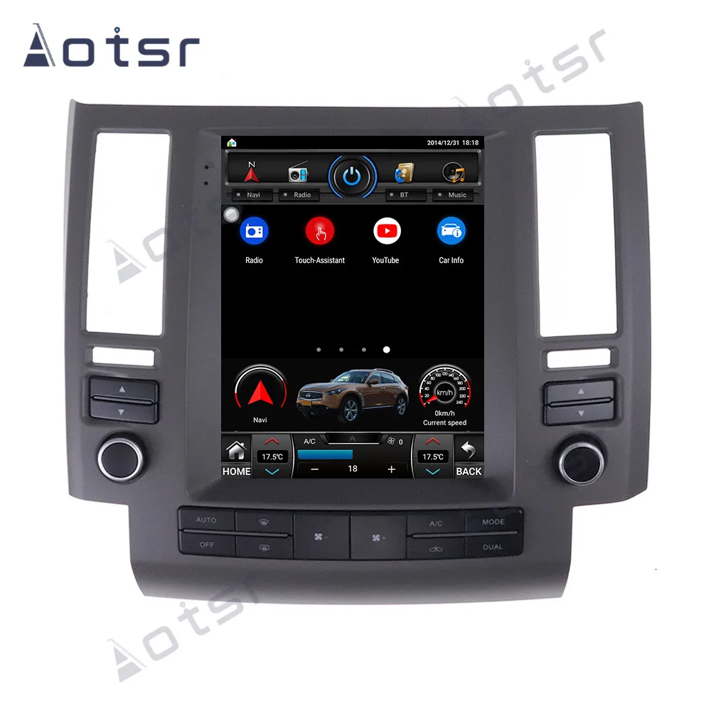 Android 10.0 Tesla Style GPS Navigation For Infiniti FX35 FX45 FX25 FX37 2003 2004 2005 2006 Auto Radio Stereo Multimedia Player |
