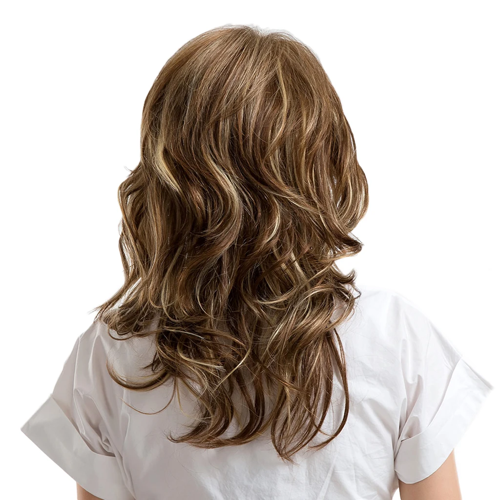 

Real Human Hair Wigs Long Bangs Costume Women Straight Curly Women Hair Wig