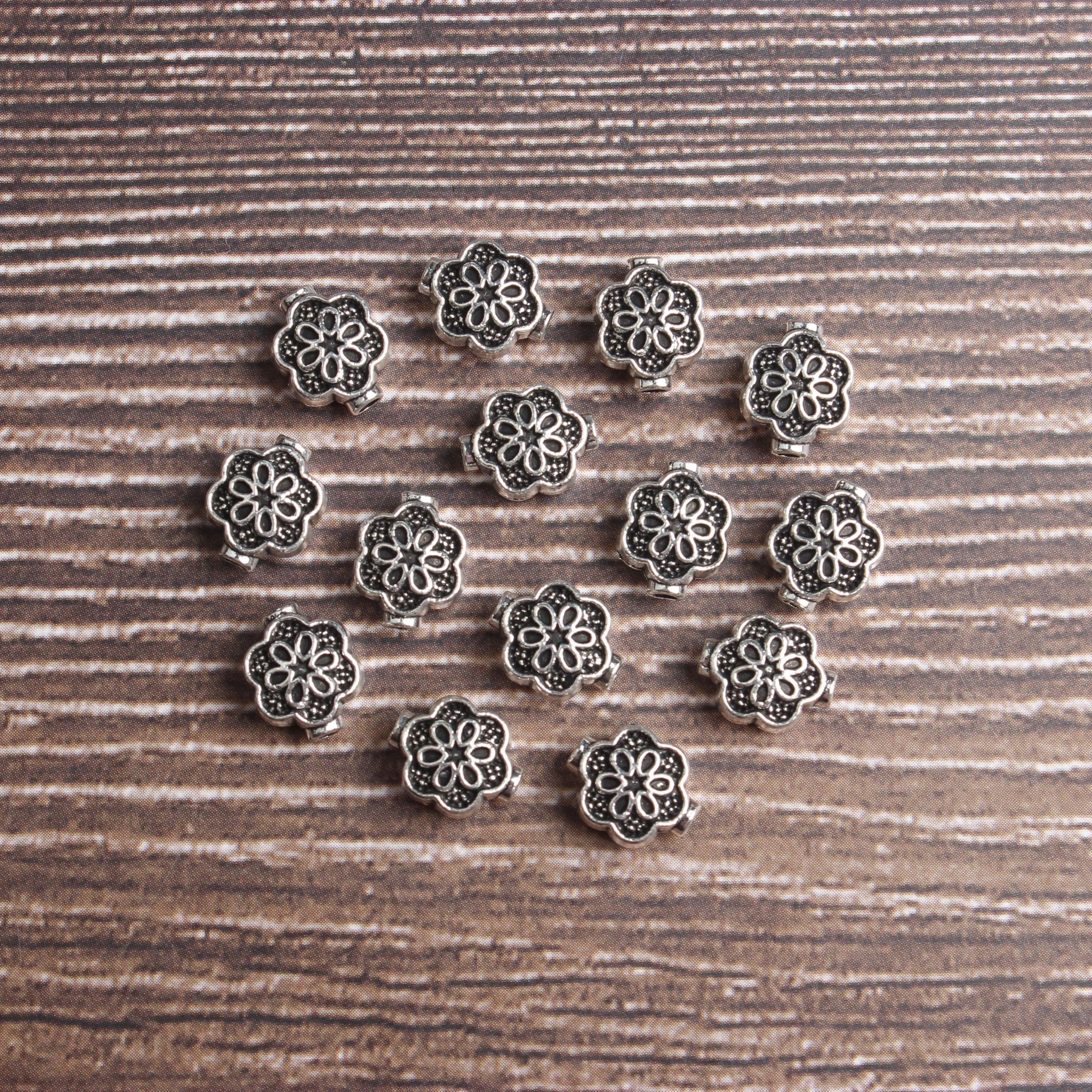 

10PCS Fashion DIY Necklace Lotus Yoga Spacer Beads Pendant For Women And Men Jewelry Making DIY Bracelet Accessories Wholesale