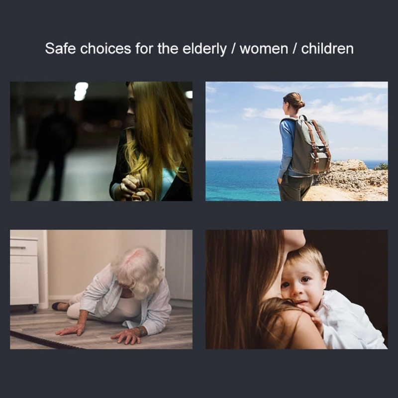 

Personal Alarm Siren Song 130dB Safesound Personal Women Keychain with LED Light