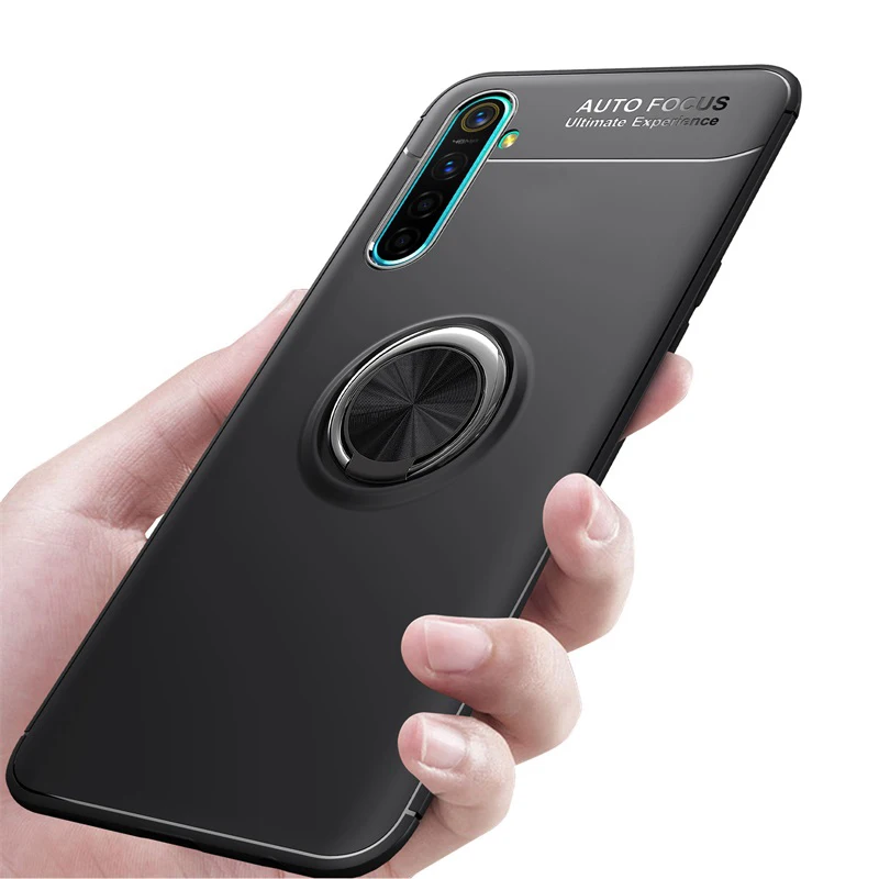 Чехол для телефона OPPO Realme XT X2, кольцо-держатель для пальца, броня, задняя крышка для OPPO Realme XT X2 K5, мягкий силиконовый матовый ударопрочный корпус