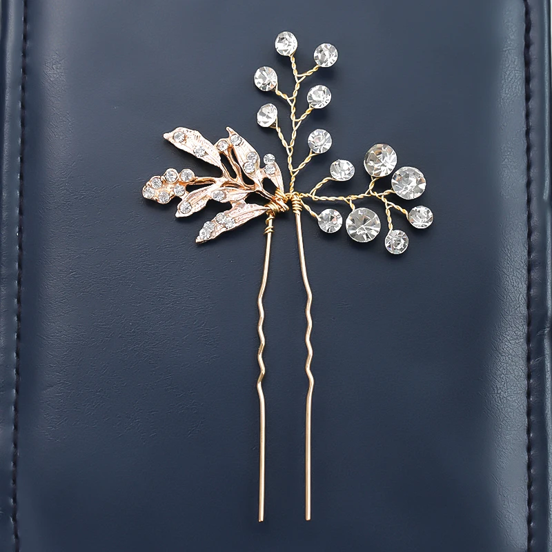 1 шт в винтажном стиле Новое поступление Стразы Золотой волос Ювелирные заколки