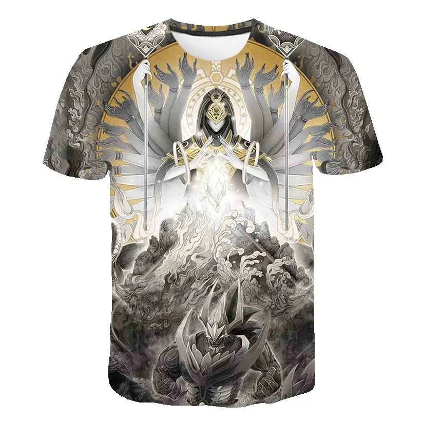 Футболки в японском стиле Харадзюку уличная одежда с 3D рисунком животных для