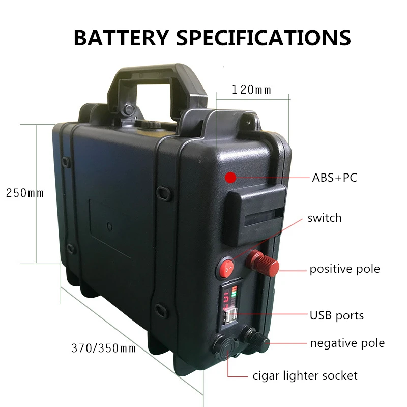 

Высокая Мощность 12V 100AH литий-ионная аккумуляторная USB Батарея сотовый телефон для дома на колесах/лодочных моторов/инверторного типа чрезв...