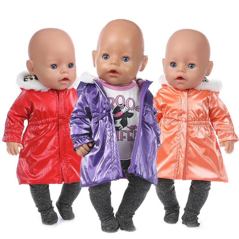 

Baby New Born Fit 17 inch 43cm Doll Accessories Winter jacket Doll Clothes For Baby Gift