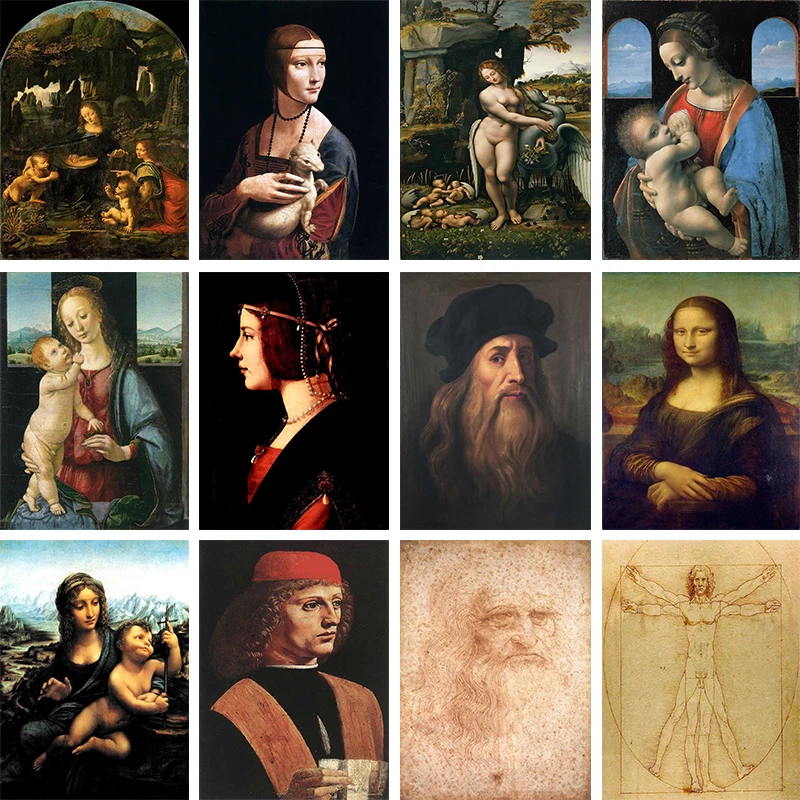 

Diamond Painting Full Drill Da Vinci Abstract Figure 5D Diy Embroidery Cross Stitch Kits Mosaic Picture of Rhinestone Wall Decor