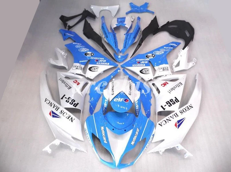 

Injection Mold New ABS Motorcycle Full Fairings kit Fit for Kawasaki Ninja ZX-6R 636 2009 2010 2011 2012 Bodywork set sky blue