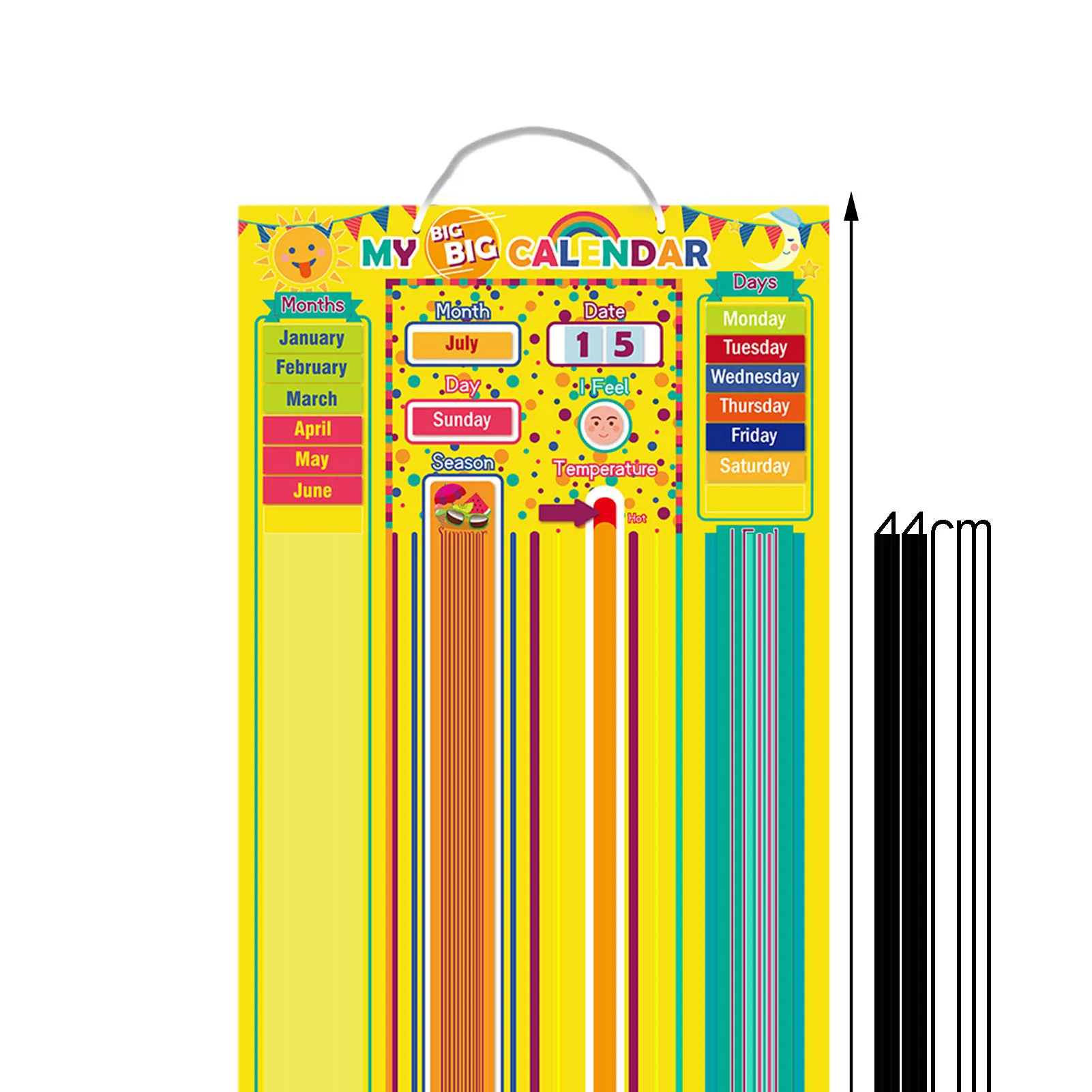 

Weather Calendar Innovative Magnetic Calendar Toy Quickly Update The Calendar Understand The Weather For Children