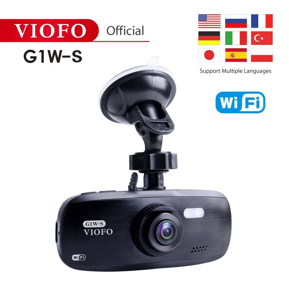 VIOFO, оригинальная G1W-S, поддержка Wi-Fi и gps, автомобильная камера, обновленная, HD 1080 P, видеорегистратор, супер конденсатор, видеокамера IMX323 и поддержка gps