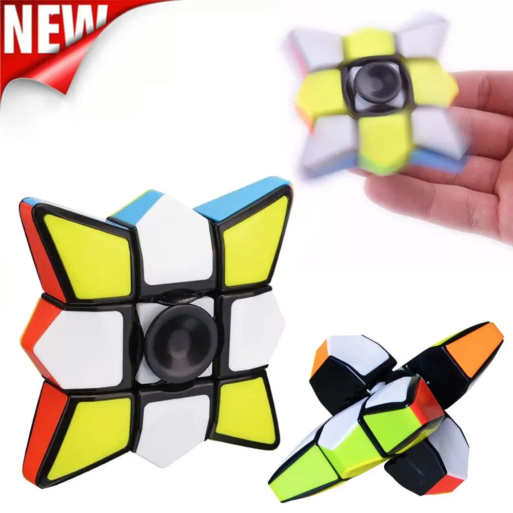 Волшебный кубик, игрушки для пальцев, Спиннер, 1x3x3, игрушки для снятия стресса, красочный кубик-головоломка, Спиннер для детей, подарки для детей