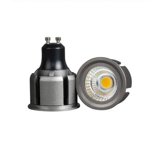 Супер яркий 7 ваттов 9 12 GU10 cob светодиодный лампы светильник 110V 220V затемнения