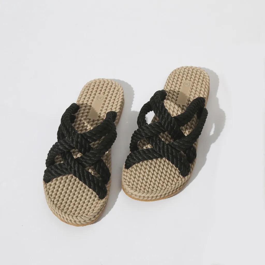 Женские шлепанцы женская обувь с вырезами на плоской подошве слипоны из