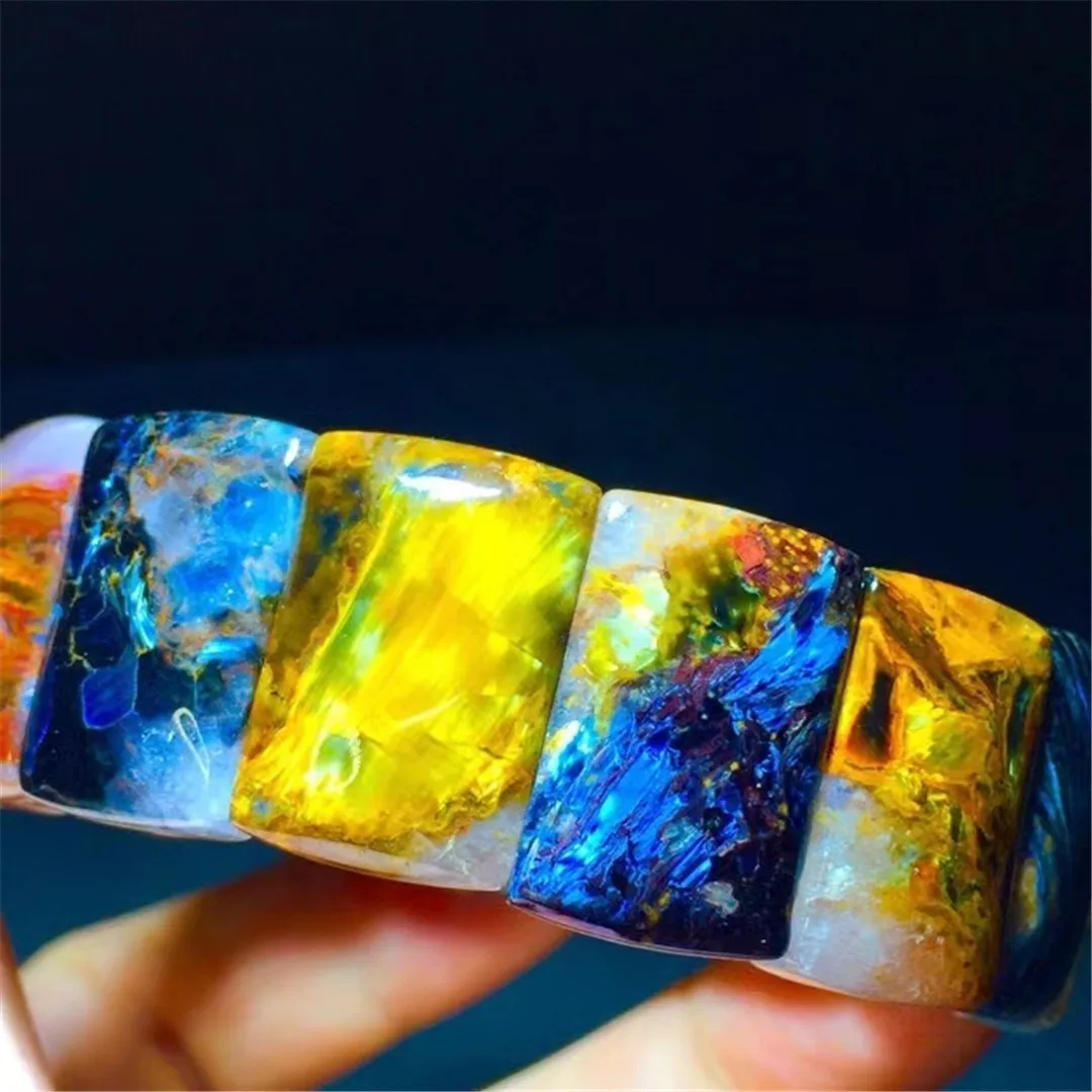 

20x7mm Natural Pietersite Bracelet Jewelry For Women Men Healing Gift Crystal Energy Stone Namibia Beads Gemstone Stretch AAAAA