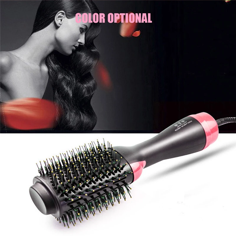 Electric Heating Comb Hair Straightener Curler Professional Beauty Salon One Step Dry/Wet Two Using comb Dryer Brush | Красота и