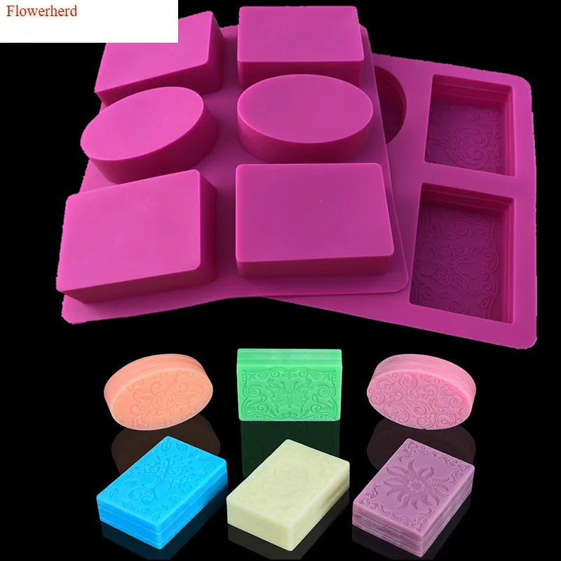 Силиконовая форма для мыла с кружевным узором 6 цветов | Дом и сад