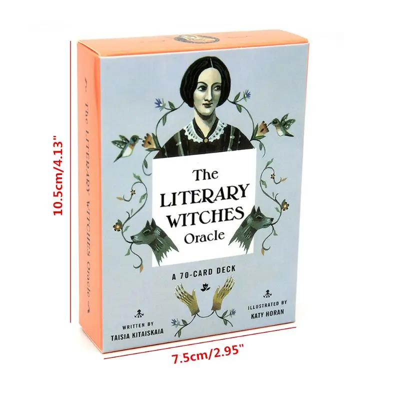 

The Literary Witches Oracle 70 Cards Tarot Deck English Family Party Board Game