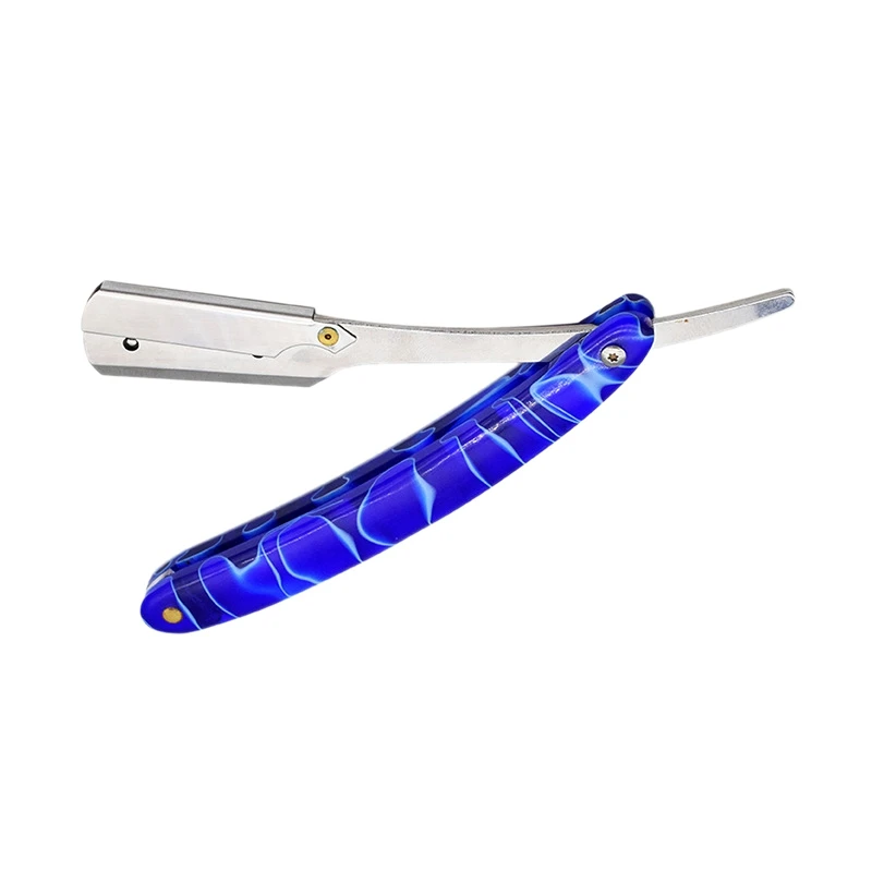 

Straight Razor Handle Classic Safety Barber Straight Razor Fit Half Piece Double Edge Razor Blade