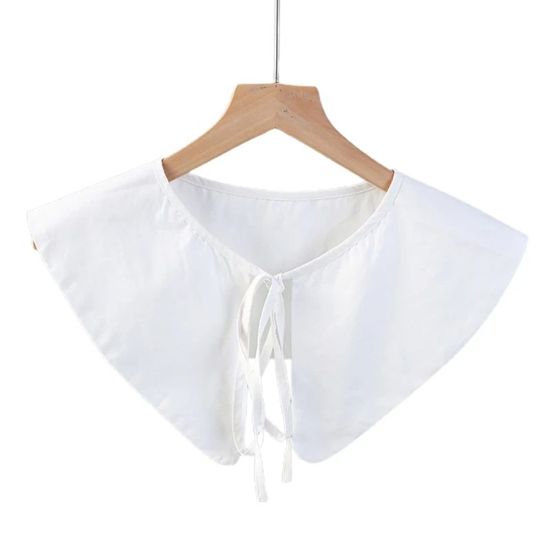 

Simple White Shawl Doll Fake Collar Female Shirt False Collar Ladies Detachable Half Shirt Lapel