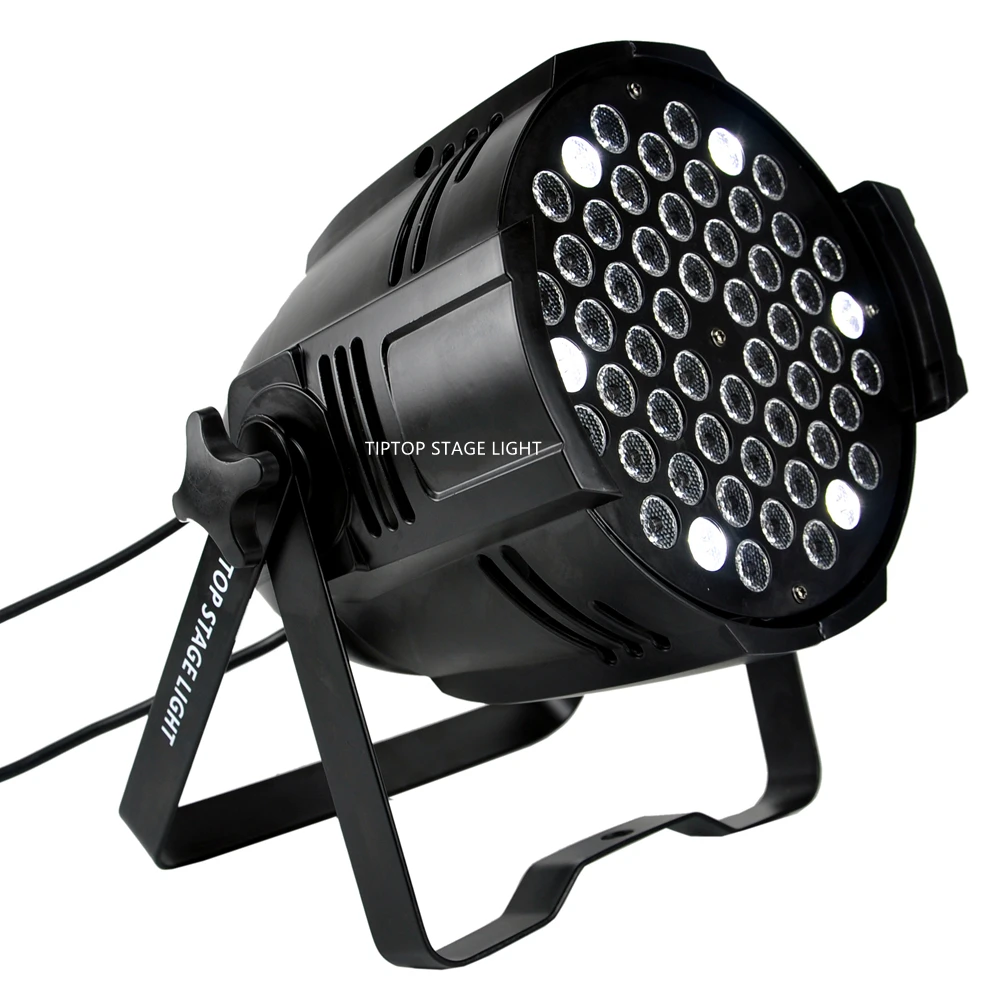8xlot 543W RGBW LED Par 64 Double Yokes Stage DJ вечерние светильник DMX Par64 Lamp Light ing Single Color Sound Control Auto