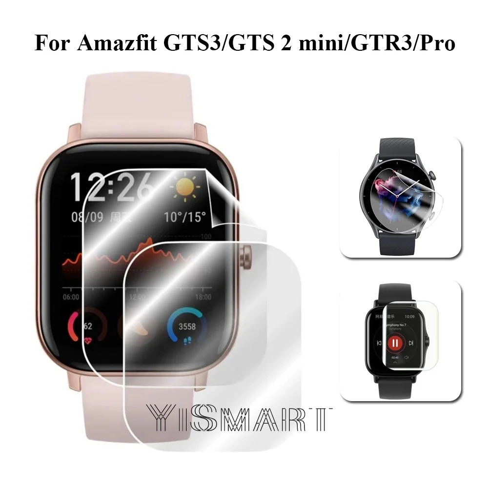

Soft TPU Protective Film For Amazfit GTS 3 GTS3 GTS2 Mini Watch Screen Protector Cover for GTR 3 Pro GTR3 Smartwatch
