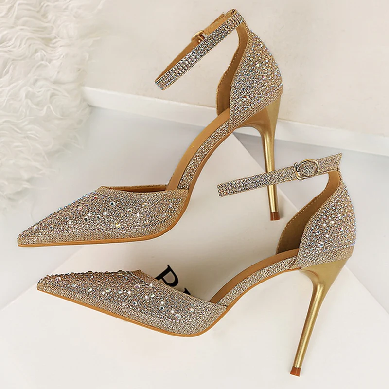2021 г. Пикантные женские босоножки на высоком каблуке 10 см размер 40 свадебные