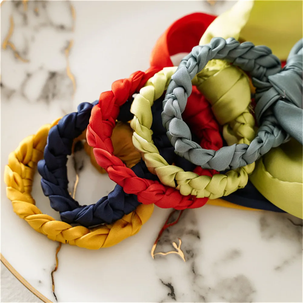 

Multicolor Headwear Turban DIY Bow Streamers Hair Scrunchies Ribbon Hair Ties For Women Chic Head Wrap Fashion Hair Accessories