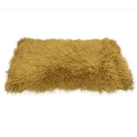 Long hair mongolian lamb fur rug real sheep fur blanket curly goat fur plate