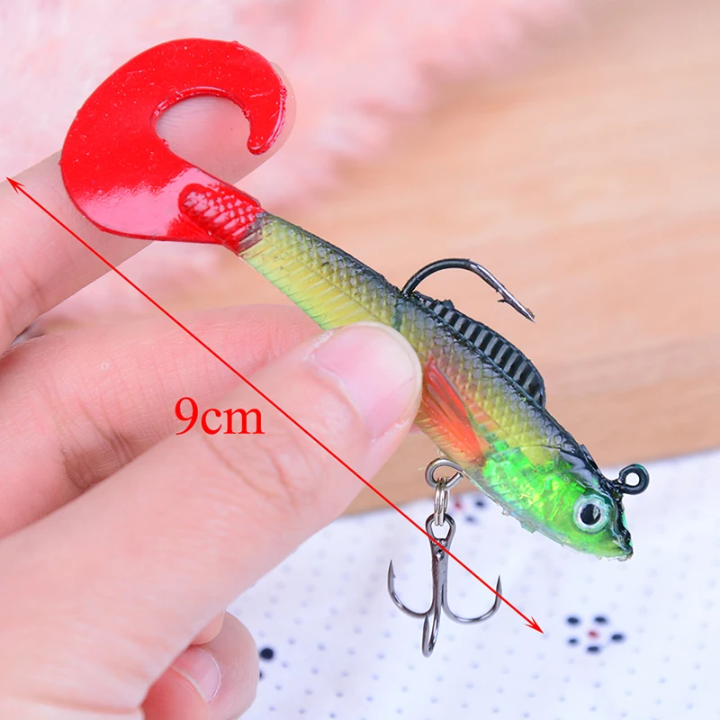 

Fish-shaped road sub-bait soft bait tail package lead fishing gear supplies