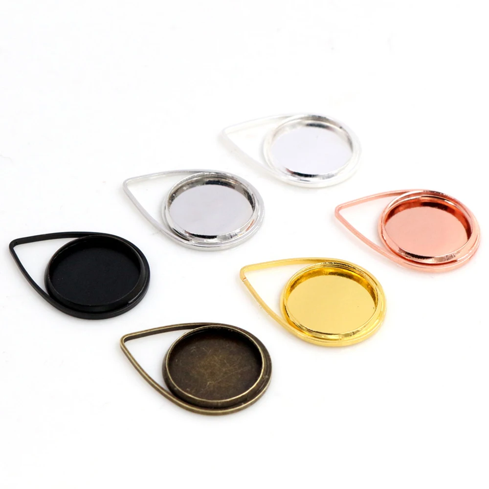 20 шт 12 мм Внутренний Размер 6 цветов покрытый латунным материалом простой стиль