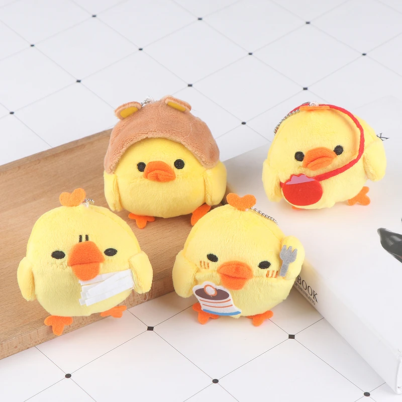 1 шт. милая маленькая игрушка курица плюшевый подарок брелок для ключей свадебный
