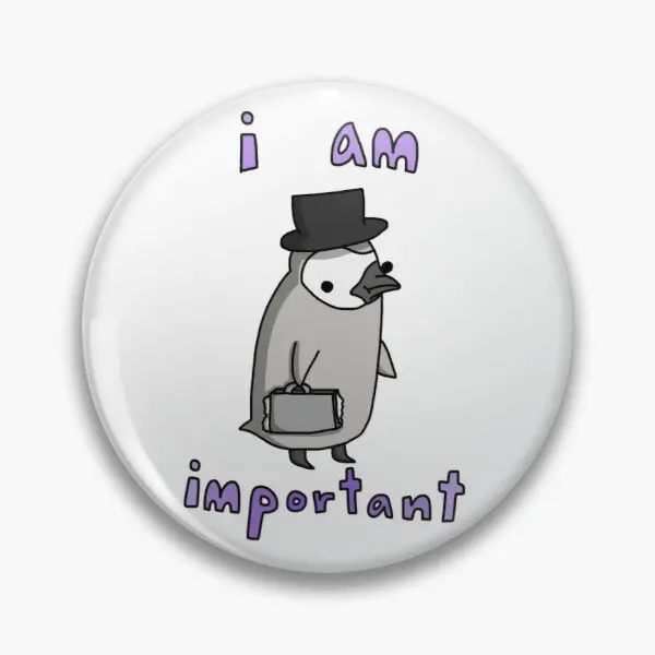 

Business Penguin Tiny Snek Comics Customizable Soft Button Pin Collar Creative Hat Metal Funny Cartoon Lapel Pin Decor Badge