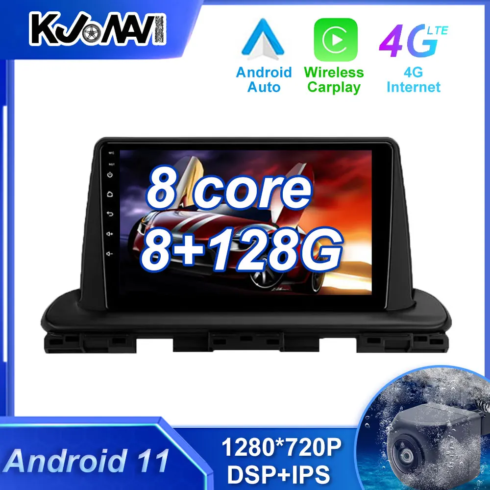 

DSP Carplay Android 11 Car Radio Multimedia Stereo Player WiFi GPS Navigation For Kia Cerato 4 IV 2018 - 2021