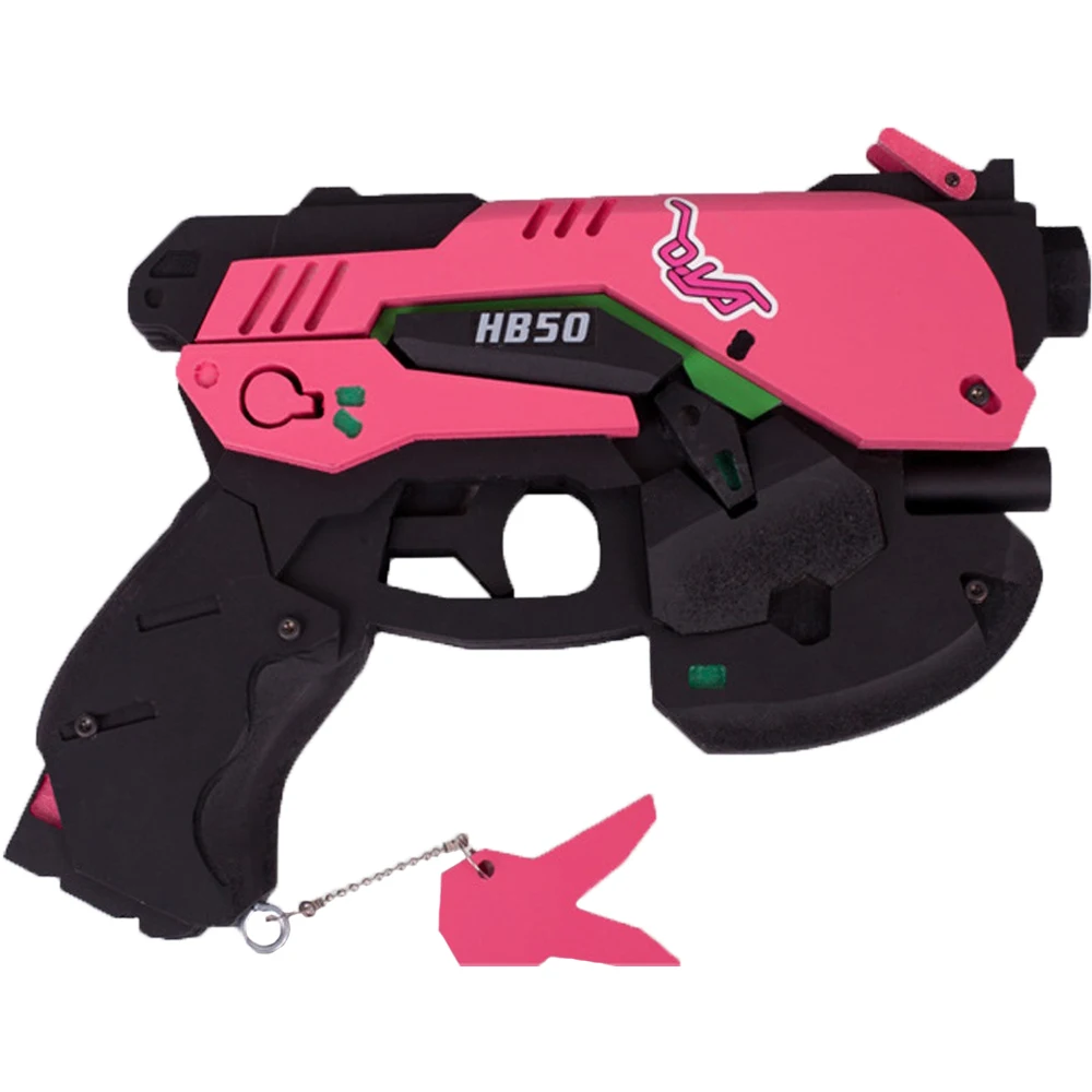 Часы над D.Va пистолет наушники Hana Song DVA оружие гарнитура косплей костюм реквизит