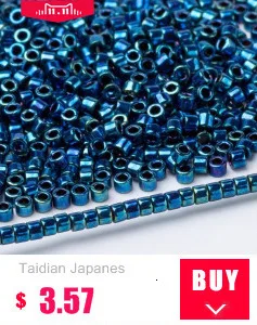 Taidian Miyuki 11/0 Japanese Seedbeads Pearl Picasso Glass Beadbracelet Jewelry Craft Necklace Accessories 5grams About 1000pcs