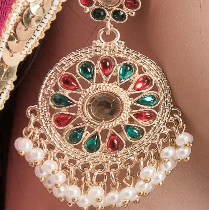 Wholesale India Woman Girl Belly Dance Accessories Performance Headdress Earrings and Nose Ring | Тематическая одежда и
