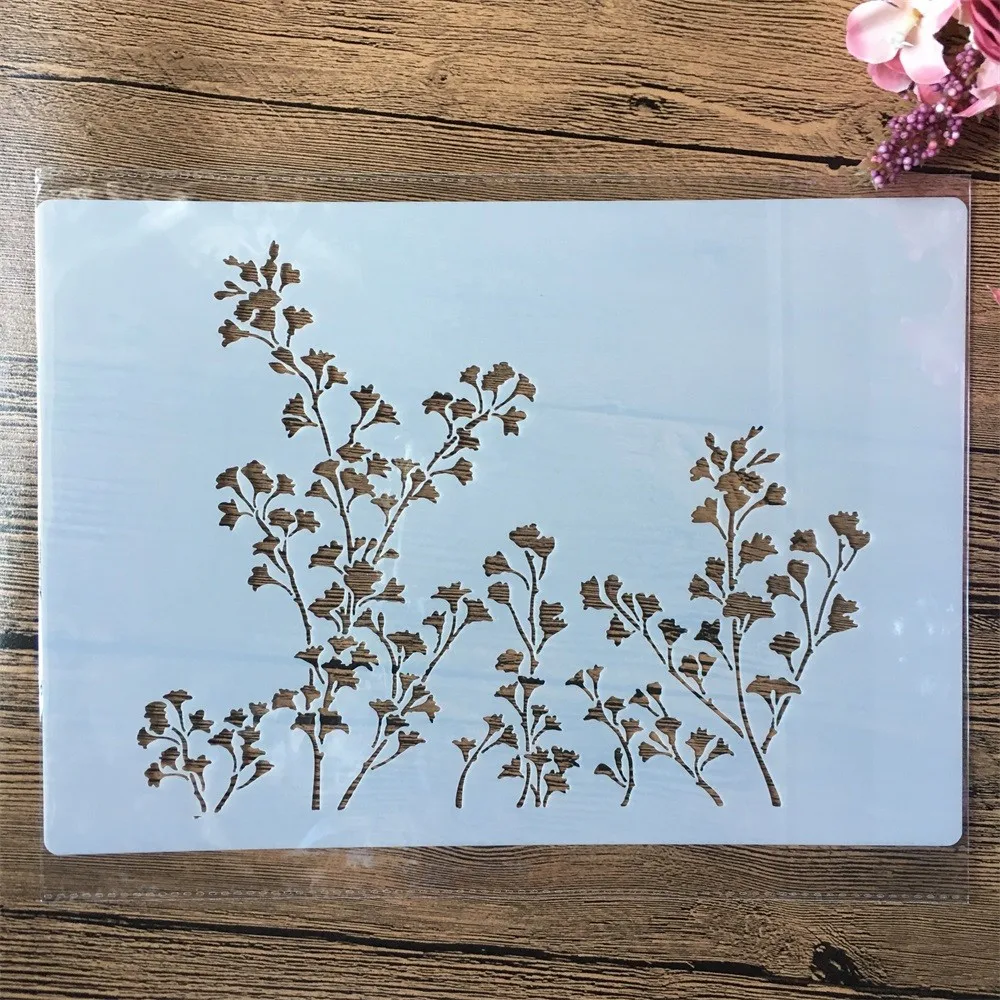 

Пластиковые трафареты листья гинкго 29 см