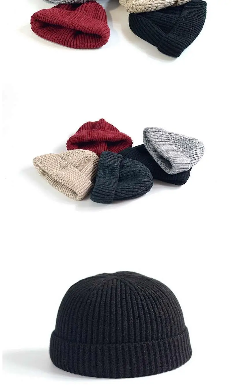 Вязаные мужские зимние шапки бини, шапки Skullies Bonnet, Зимние головные уборы для мужчин и женщин, Теплые Мешковатые шапки из флиса для спорта на открытом воздухе
