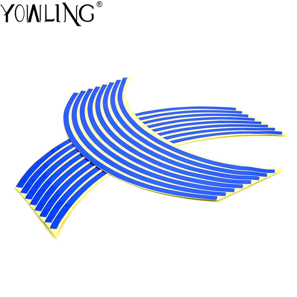 16 полос колеса наклейка светоотражающая обод полоса Лента Велосипед Мотоцикл 17 18