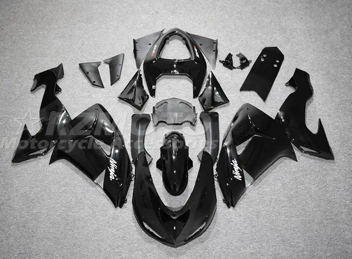 

Комплект обтекателей из АБС-пластика, 4 подарка, подходит для kawasaki Ninja ZX10R 2006 2007 06 07 10R, цвет черный