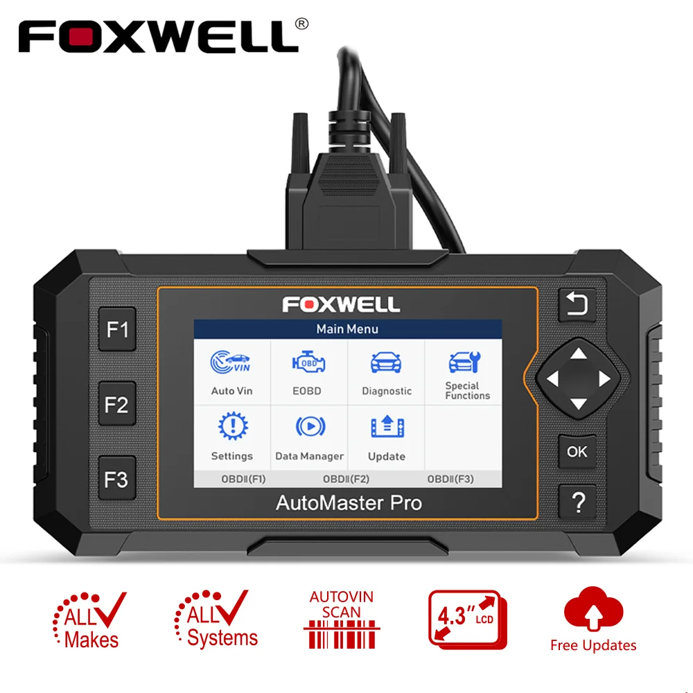 Автомобильный сканер Foxwell NT624 Elite OBD2 EOBD считыватель кодов полной системы EPB сброс