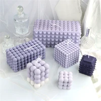 3d cube scented candle silicone mold diy handmade soap gypsum resin crafts making mould home decoration ornaments 2022 new