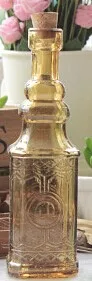 Brown s size Маленькая винтажная резная стеклянная ваза башня ваза для дома украшения реквизит для фотосессии винтажная стеклянная бутылка зеленое растение стеклянные цветочные вазы - Цвет: Brown s size