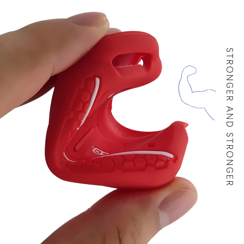 OkeyTech 3 кнопки Мягкий силиконовый чехол для ключей от машины V W Volkswagen Caddy Polo Tiguan Bora