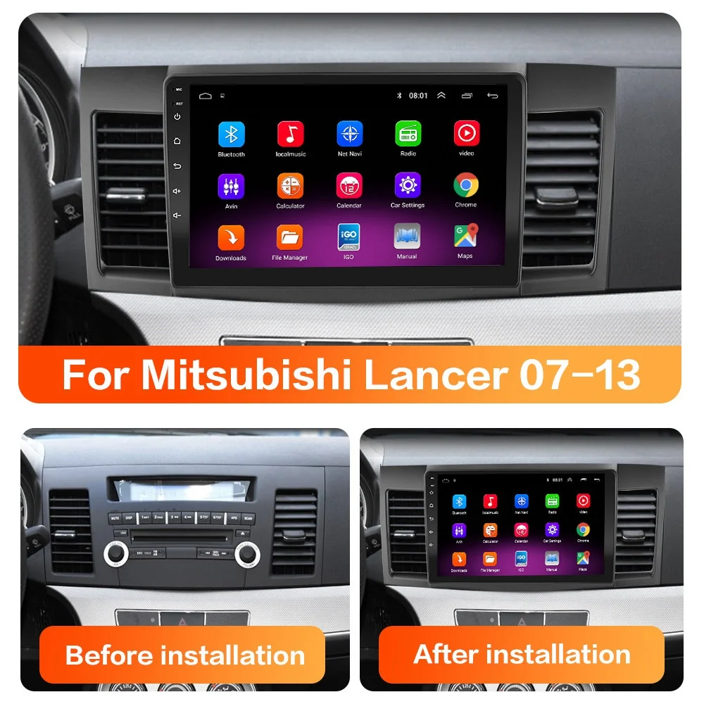 Автомобильный радиоприемник 4 Гб + 64 ГБ Android 10 0 DSP RDS GPS навигация мультимедийный