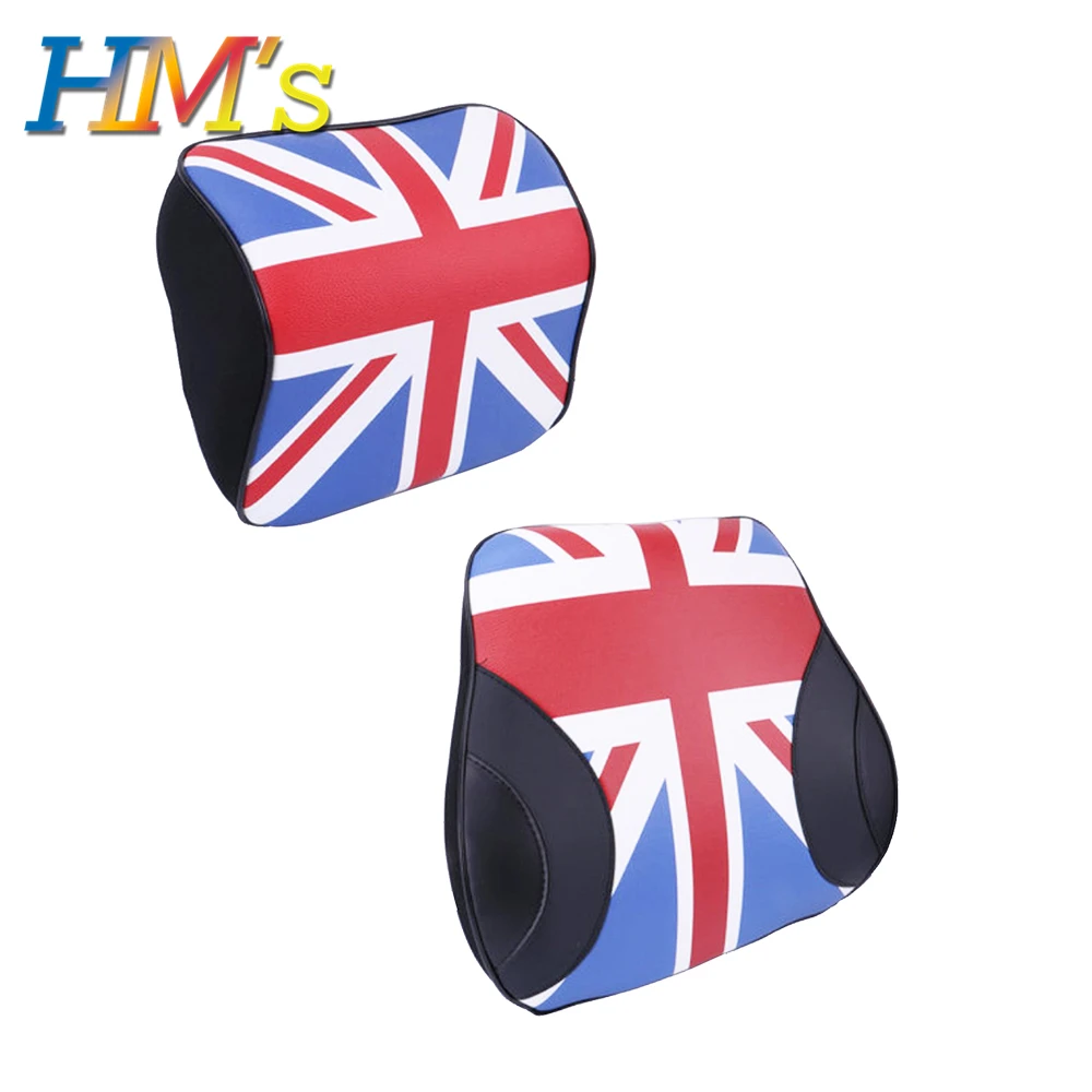 Red Union Jack Пены памяти для поясницы и шеи подушки сиденья подушки для Mini Countryman R60 F60 для Mini Cooper R56 F56 F55 F60 F54 R55 автомобильные аксессуары - Название цвета: Red Union Jack