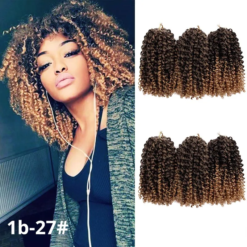 AISI BEAUTY, 8 Дюймов, 30 г/шт., косички Marley, Омбре, вязанные крючком косички, волосы, синтетические косички, наращивание волос для женщин, фиолетовый, черный